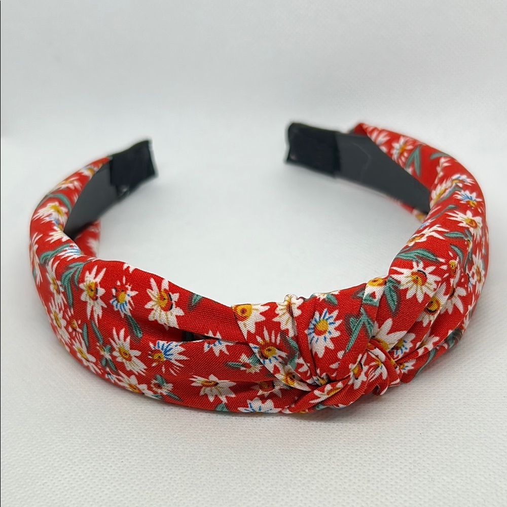 Floral Red Headband #2